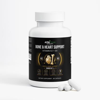 Bone and Heart Support with Vitamin K2 & D3 - 60 Capsules