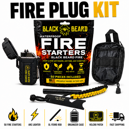 Black Beard Fire Plug Kit | Fire Starter Kit