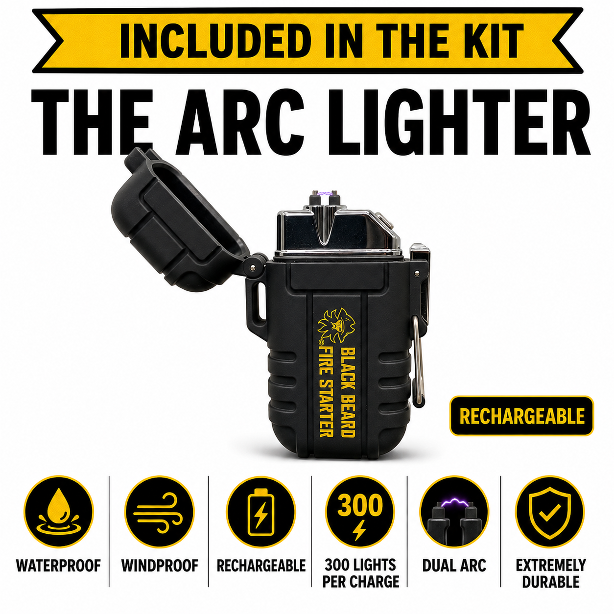Black Beard Fire Plug Kit | Fire Starter Kit