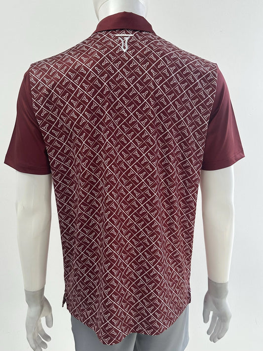 Tempo T Performance Polo - Burgandy