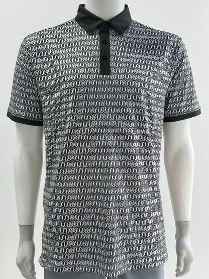 Sage Green Mosaic Performance Polo