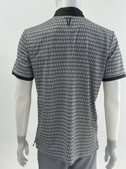 Sage Green Mosaic Performance Polo