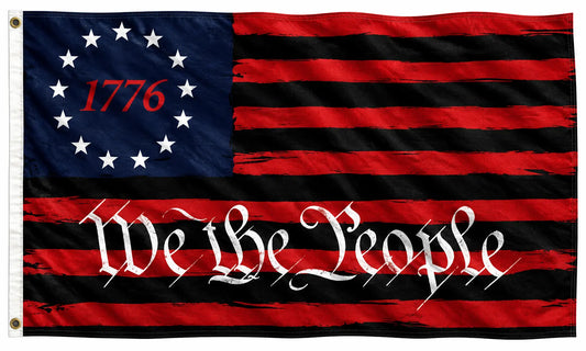 Large 3'x5' Blue American Flag - We The People Flag