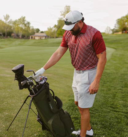 Tempo T Performance Polo - Burgandy