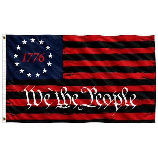 Large 3'x5' Blue American Flag - We The People Flag